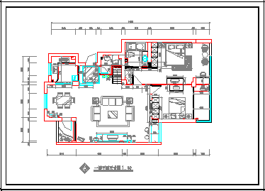 两层别墅室内装修cad全套平面设计图_图1