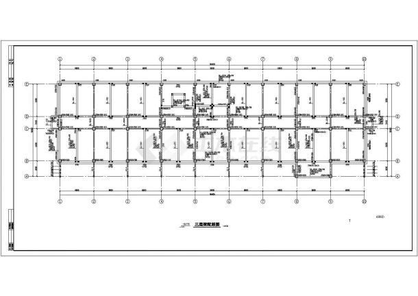 五层办公楼钢筋砼框架结构设计CAD图-图一