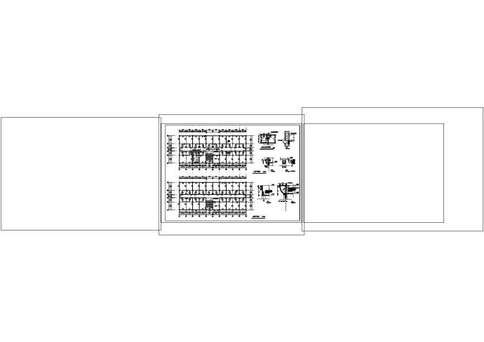 4层2705平米小型酒店综合楼建筑施工cad图纸设计_图1