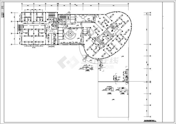 [徐州]某高层办公楼空调通风及防排烟系统设计施工CAD图-图一