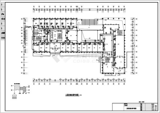 [湖南]高层办公楼中央空调通风设计施工CAD图-图一