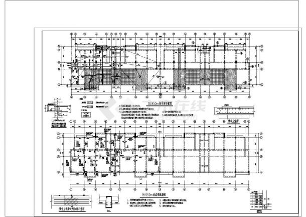 7层框架住宅楼结构施工图-图二