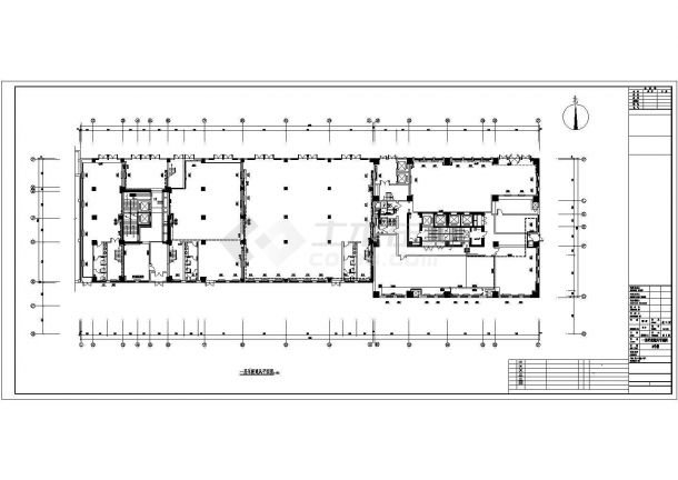 [长春]某高层办公楼采暖通风施工CAD图-图一