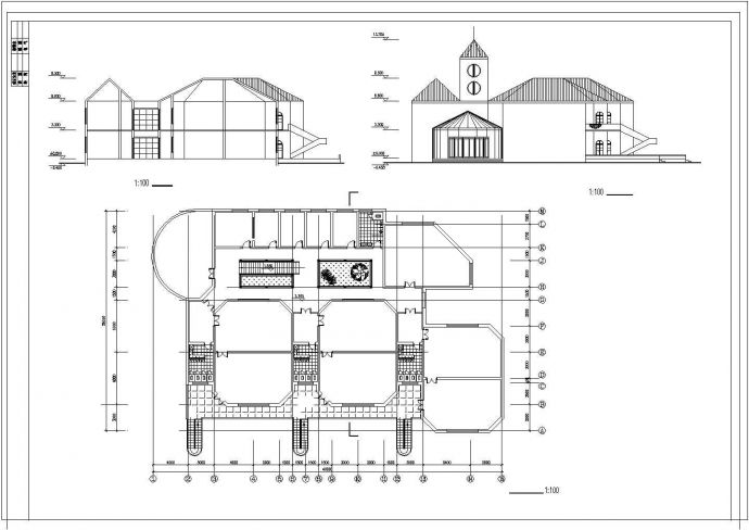 6班：长40米 宽26米 2层幼儿园建筑方案设计图_图1