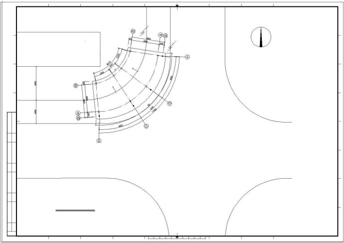 一套售楼处结构设计CAD图纸_图1