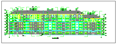 某6+1层板式住宅楼建筑cad设计扩初图-图一