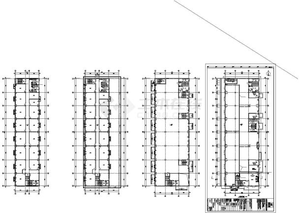 河北多层办公楼全套电气设计施工图纸-图二
