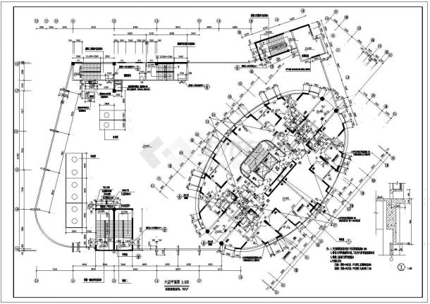 昆山市松苑花园小区26+3层框架结构高层公寓住宅楼建筑设计CAD图纸-图二