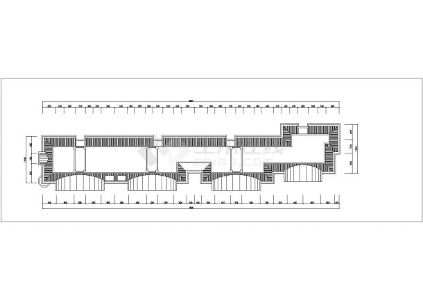 长春市某小区6层砖混住宅楼建筑设计CAD图纸（含阁楼车库/每层1千平米）-图一