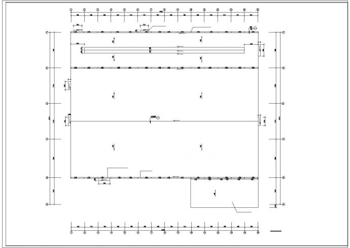 1层13250平米轻钢结构纸口制造厂建筑CAD设计施工图【平立剖 柱及基础平面布置 大样 说明】_图1