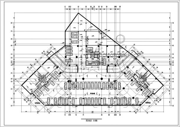南京某社区五层砖混结构住宅楼平面设计CAD图纸（五层为架空层）-图一