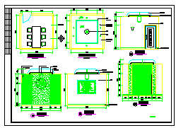 某餐厅室内装修cad设计图纸-图一