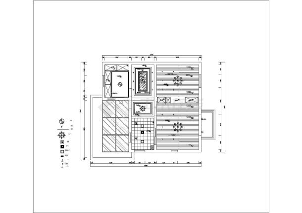 某天花顶棚图图库CAD完整结构平面大全-图一