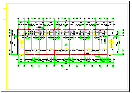 某大型工业区宿舍施工建筑CAD设计图纸_图1