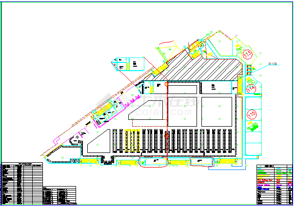 某大型建材市场CAD建筑设计方案图纸-图一