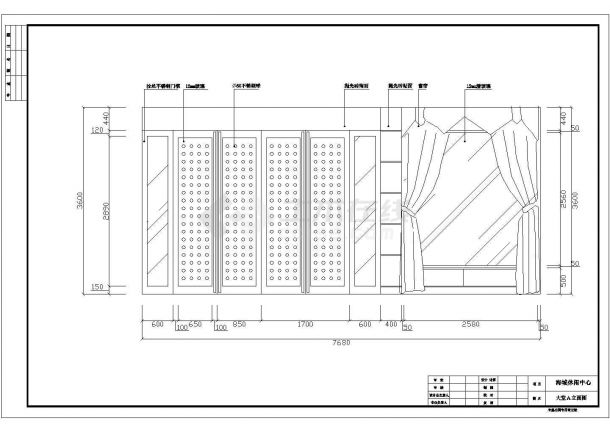 某桑拿中心CAD完整构造设计-图二