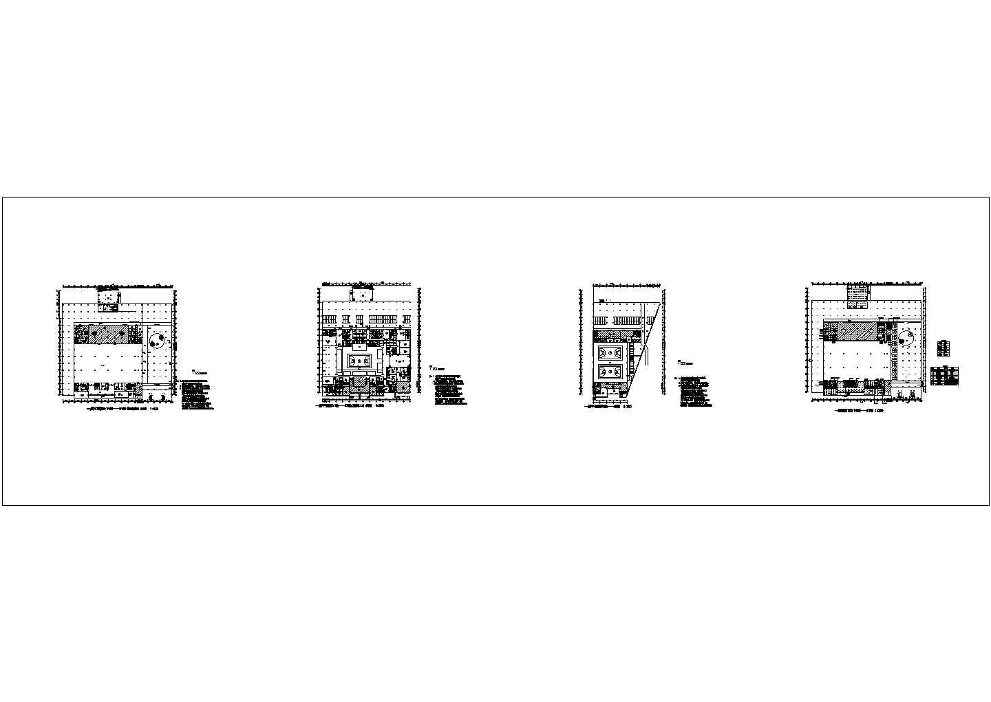 某体育馆装修图CAD室内设计完整一层图