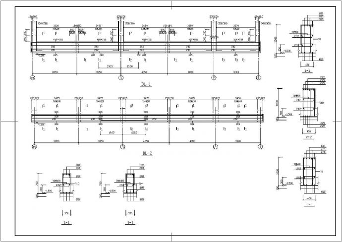 某大型购物停车场CAD建筑施工设计图_图1