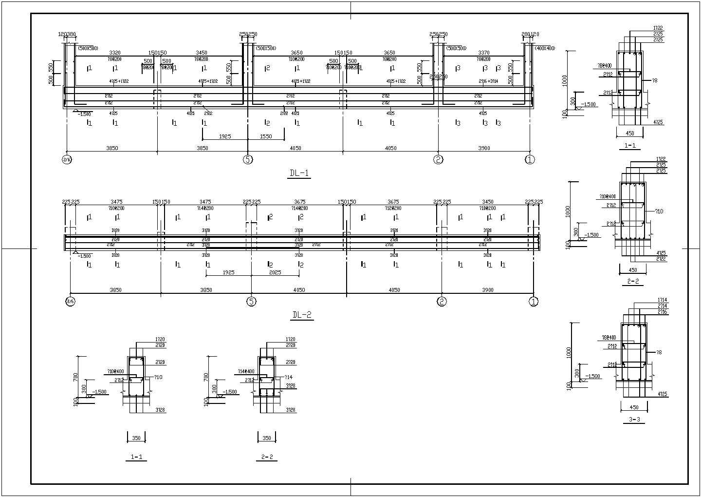 某大型购物停车场CAD建筑施工设计图