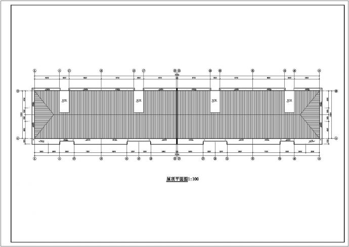 廊坊市某大型工厂6层集体宿舍楼建筑设计CAD图纸（含架空层）_图1