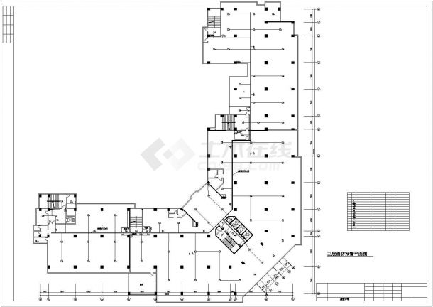 某多层商场消防系统设计cad全套施工图（含设计说明）-图二