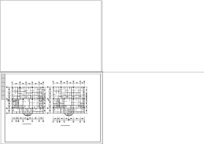 某异形柱整套完整结施设计CAD施工图_图1