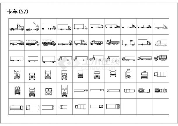 某最全交通工具CAD结构完整设计图纸-图二