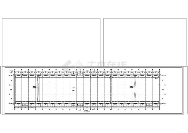 厂房设计_单层3137平米24M跨排架钢筋混凝土排架厂房建施-图二