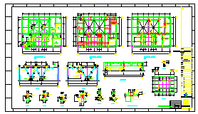 某电厂脱硫岛电控磨制cad综合楼结构设计工程图-图一