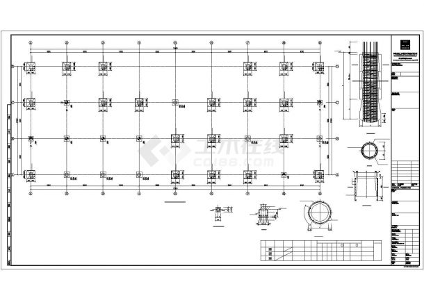 某地区标准化厂房建筑结构设计施工CAD图纸-图二