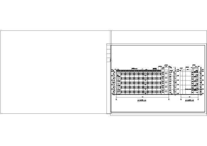 5层2516.96平米框架结构大学教学楼建筑施工CAD图纸设计_图1