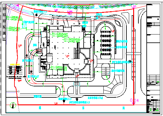 某大型超市CAD完整详细施工图总图_图1