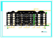 某地多层住宅建筑CAD施工图纸-图二