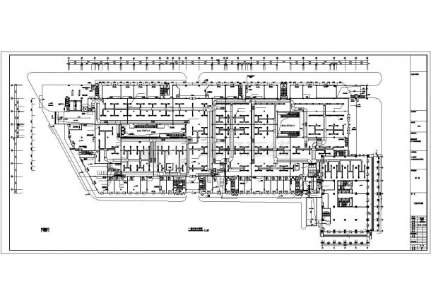 大型商场空调通风设计施工CAD图纸(冷冻机房设计)-图二