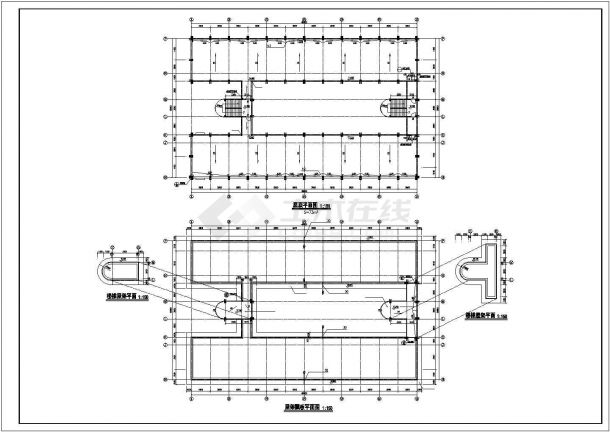 某地区多层宿舍楼建筑cad施工图（含设计说明）-图一