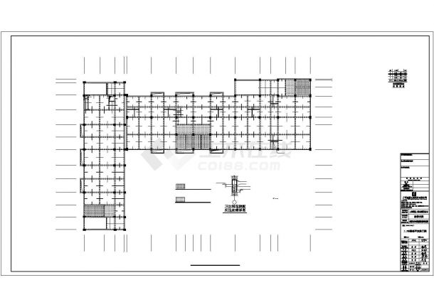 某地区第二幼儿园结构设计施工CAD图纸-图一