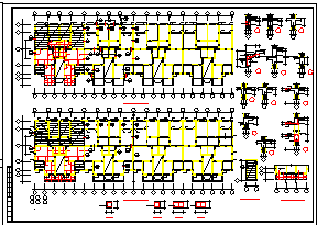 某多层砖混和底框施工cad结构设计图纸_图1