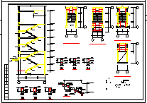 某多层砖混和底框施工cad结构设计图纸-图二
