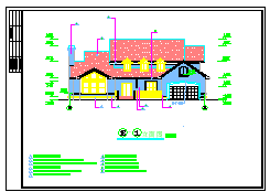 某二层小别墅建筑方案cad设计图纸_图1