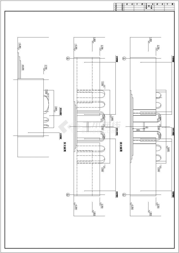 某洗浴室建筑CAD设计完整构造施工图-图二