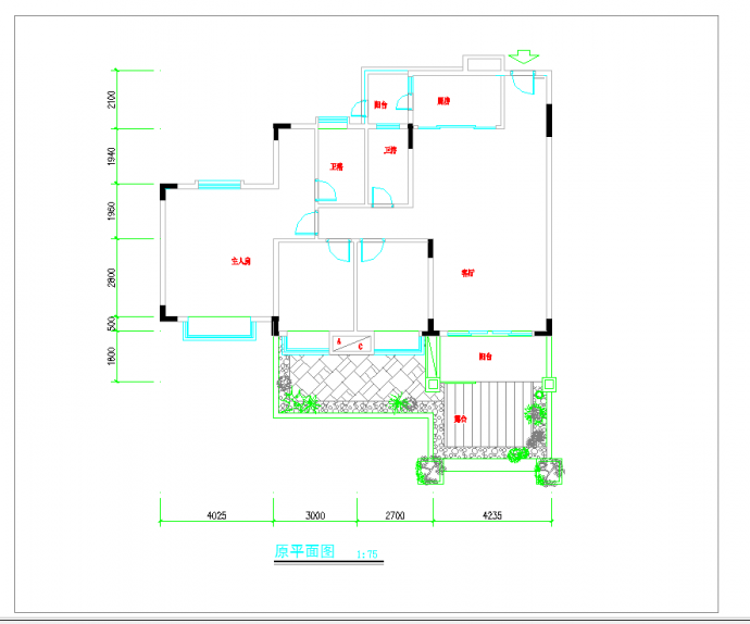 某地住宅设计成套CAD图纸_图1
