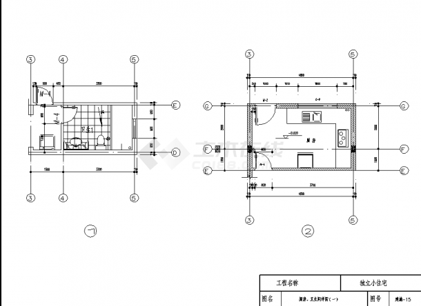 二套完整豪华欧式别墅住宅楼建筑设计施工cad图纸（含设计说明）-图一