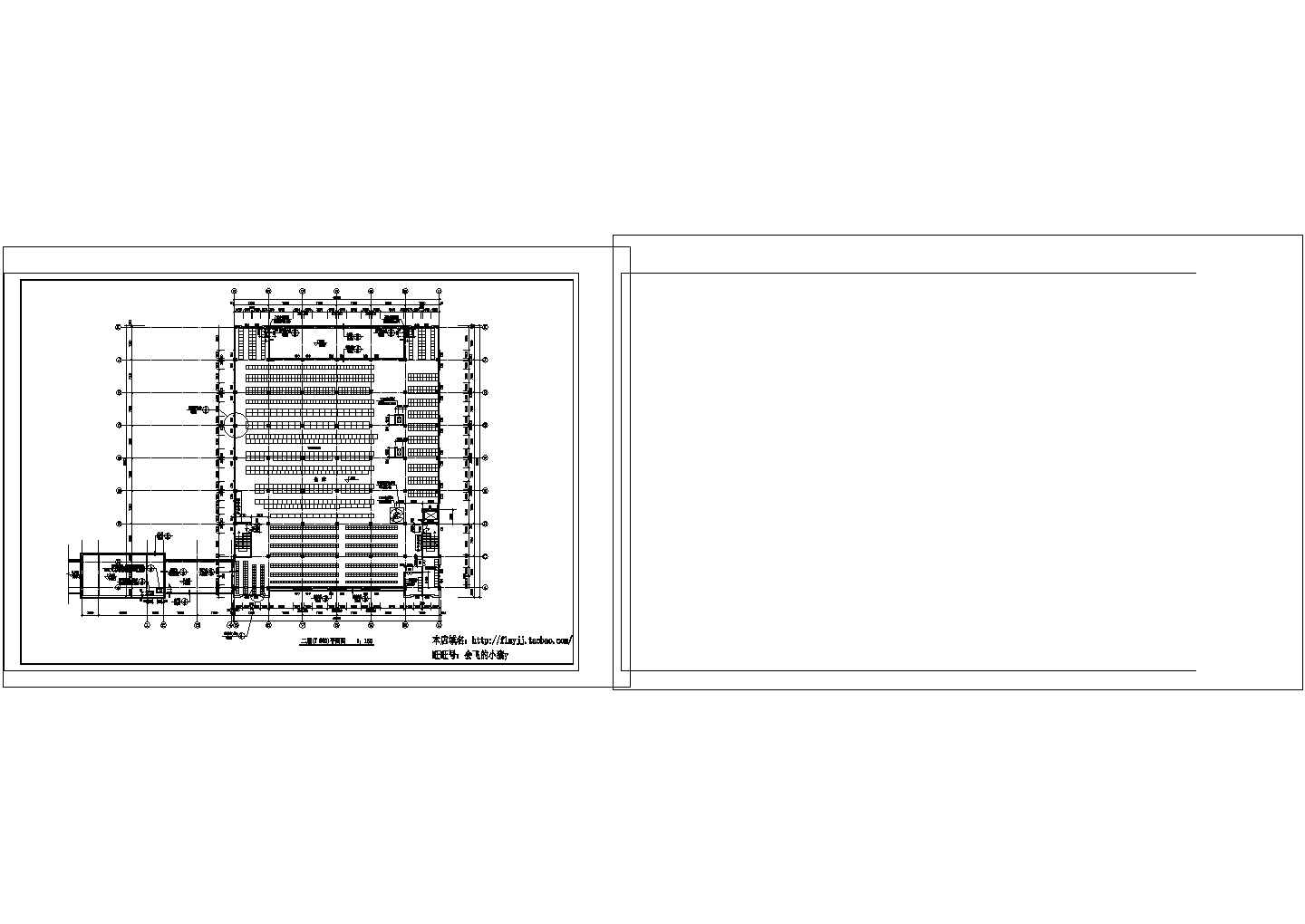 厂房设计_3层厂房建筑施工三层(17.100)平面图