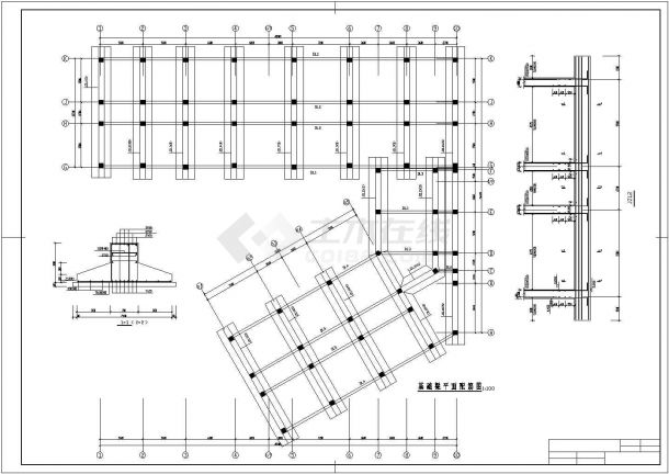土木工程毕业设计_办公楼设计_[学士]郑州市某商业办公楼毕业设计图纸(含计算书、建筑结构设计图)-图二
