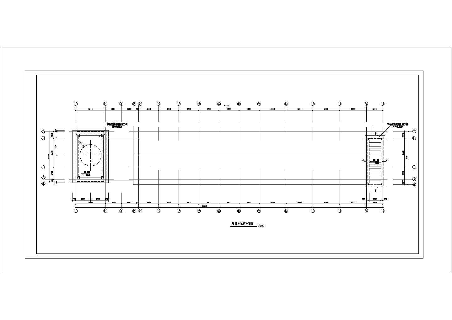 4层3042.8平米美术教室教学楼建筑施工CAD图纸设计