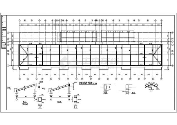 某地区福馨花园建筑结构设计施工CAD图纸-图一