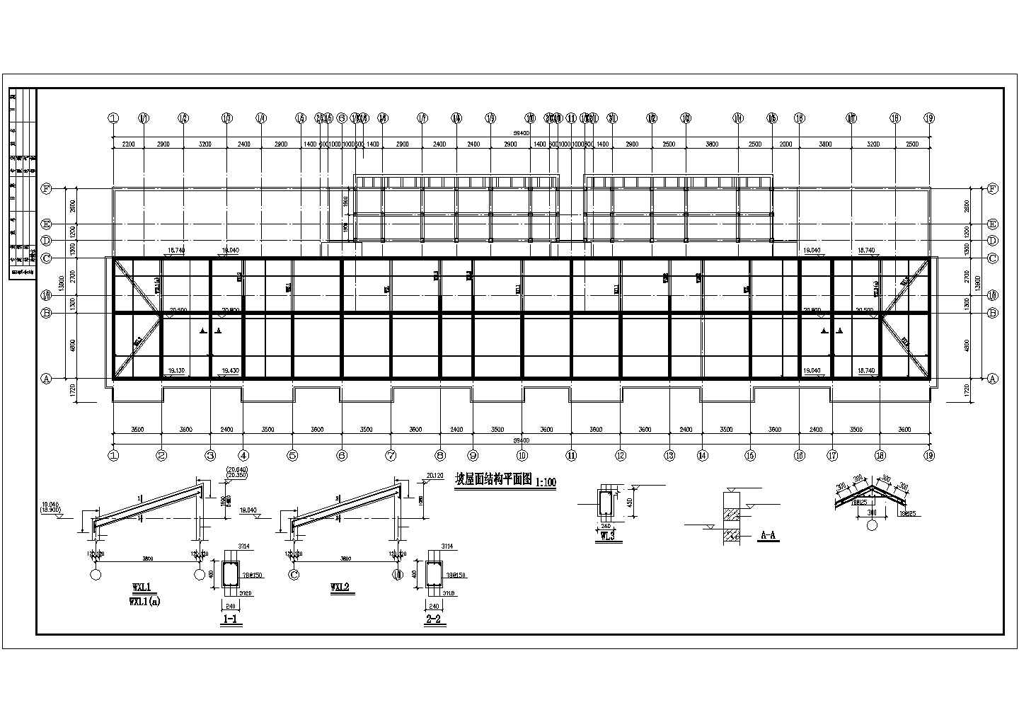 某地区福馨花园建筑结构设计施工CAD图纸