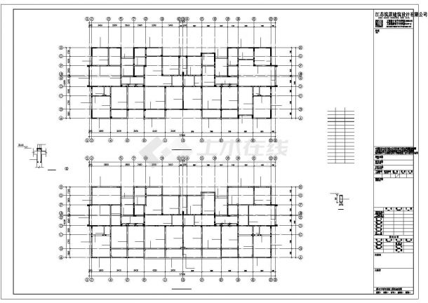 某地区高层小区住宅楼框架结构设计施工CAD图纸-图二