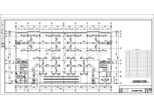 中型商场中心建筑中央空调工程系统设计施工图.共六张-图一