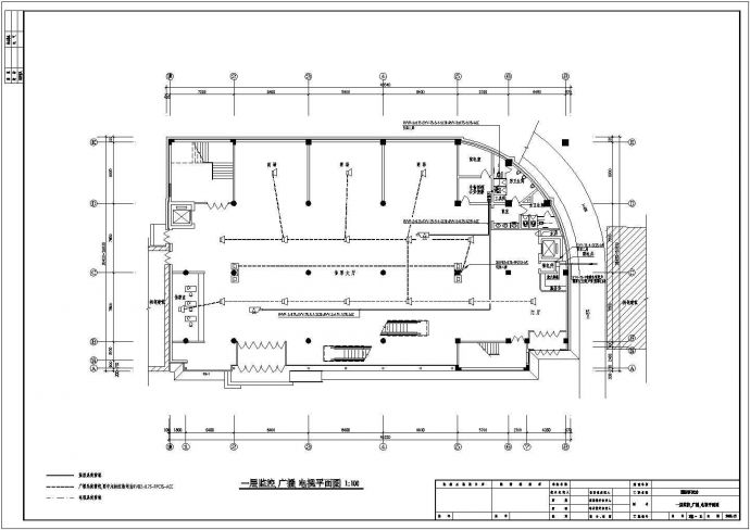 电气设计_某客运站弱电施工CAD图_图1
